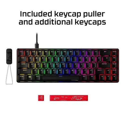 HyperX Alloy Origins 65 Mechanical Gaming Keyboard Red Linear Switches