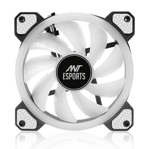 ANT ESPORTS SuperFlow V2 1200RPM 120mm Auto RGB Cabinet Fan (Black)