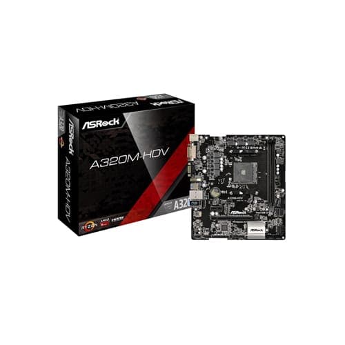 ASRock A320M-HDV AM4 Micro ATX AMD Motherboard