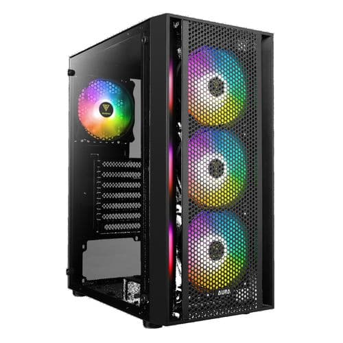 GAMDIAS Aura GC2 Elite RGB AṬX Mid Tower Cabinet (Black)