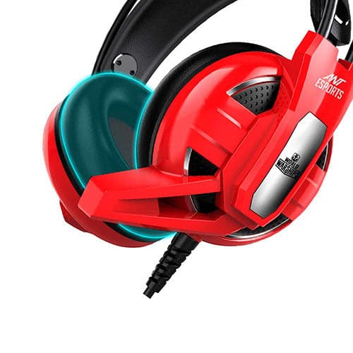 ANT ESPORTS H620W World of Warship License 3.5mm Wired Gaming Headphones ( Red )