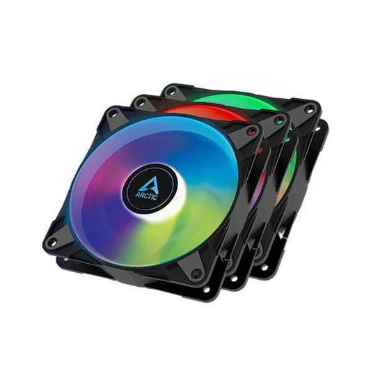 Arctic P12 PWM PST ARGB Cabinet Fan (Triple Pack)