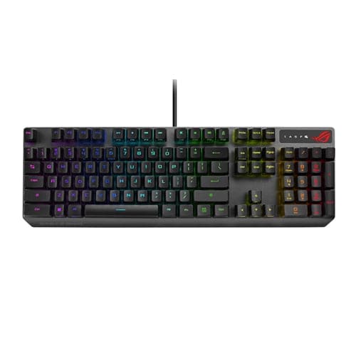 ASUS ROG Strix Scope RX Full Size Mechanical Wired Gaming Keyboard ( Black ) ( Optical Red Switch )
