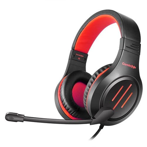 COSMIC BYTE Blazar Wired Stereo Gaming Headphones With Mic ( Red ) ( PC/PS4/PS5/Tablets/Xbox One )