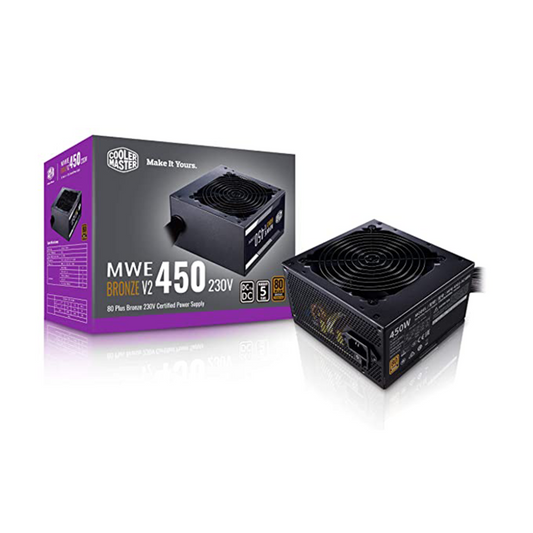 Cooler Master MWE 450 V2 80 + Bronze Non Modular ATX 2.0 Power Supply