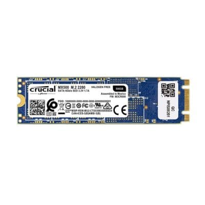 Crucial MX500 500GB 3D NAND M.2 SATA SSD