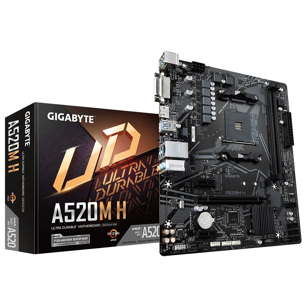 Buy GIGABYTE A520M H DDR4 AMD Motherboard