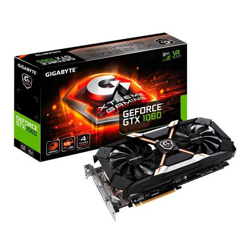 Gigabyte GeForce GTX 1060 Xtreme Gaming 6G 6GB GDDR5 Graphics Card