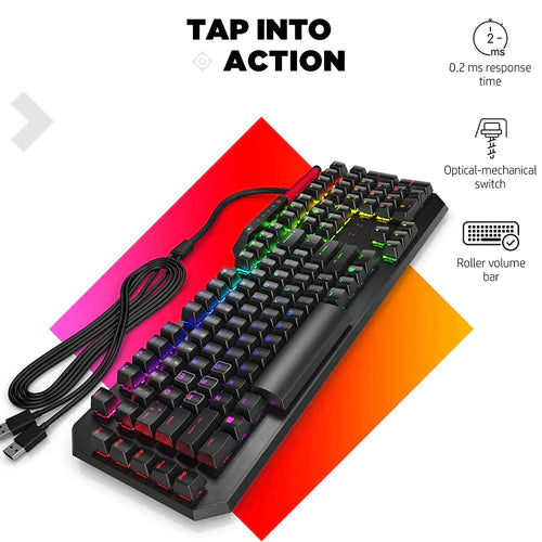 HP Omen Sequencer Optical Mechanical RGB Gaming Keyboard
