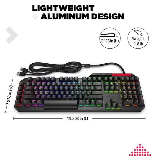 HP Omen Sequencer Optical Mechanical RGB Gaming Keyboard