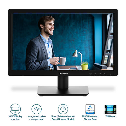 Lenovo D19-10 18.5 inch HD Monitor