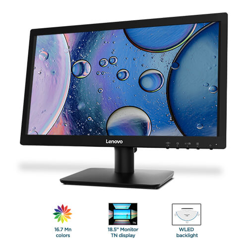 Lenovo D19-10 18.5 inch HD Monitor