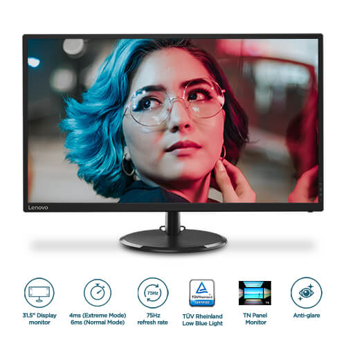 Lenovo D32Q-20 31.5 Inch (65F7GAC1IN) Monitor