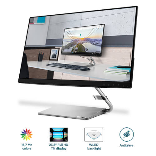Lenovo Q24i-20 23.8 Inch (66EEGAC3IN) Monitor