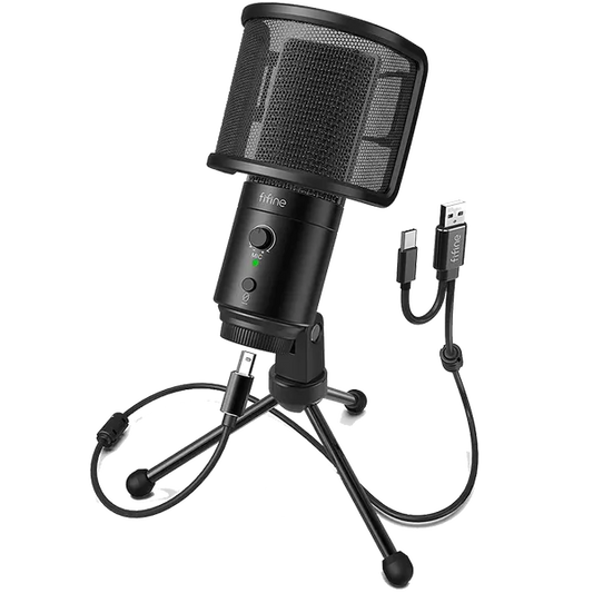 FIFINE K683A USB Desktop Microphone (With Tripod Stand)