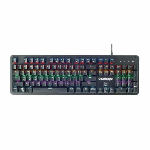 Cosmic Byte CB-GK-13 Neon Rainbow Mechanical Keyboard (Brown Switch)