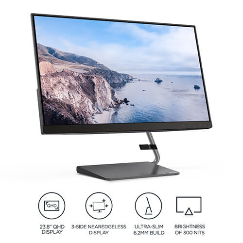 Lenovo Q24h-10 23.8 Inch (66A8GAC6IN) Monitor