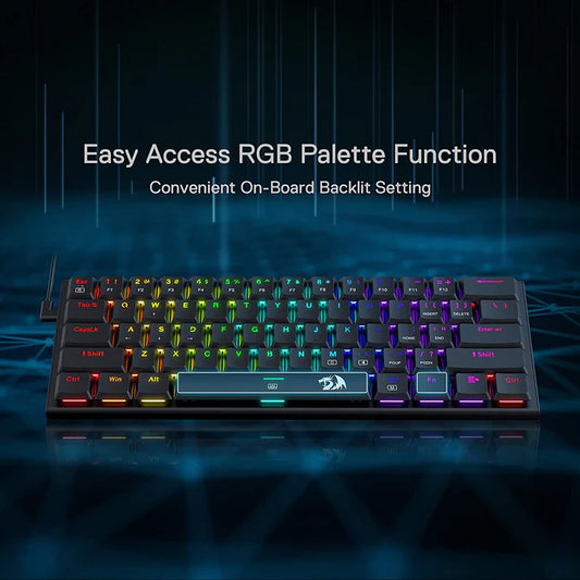 Redragon K614 Anivia 60% Ultra Thin Wired Mechanical Keyboard