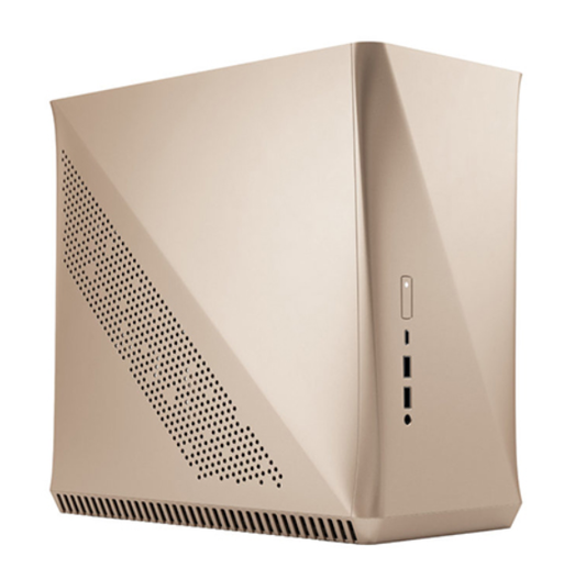 Fractal Design Era ITX TG Mini Tower Cabinet (Gold) (FD-CA-ERA-ITX-CHP)