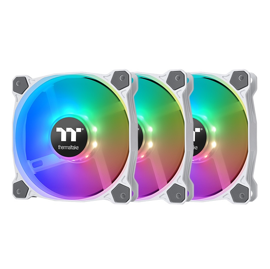 Thermaltake Pure 12 ARGB Sync TT Premium Edition Radiator Cabinet Fan (Triple Pack) (White)
