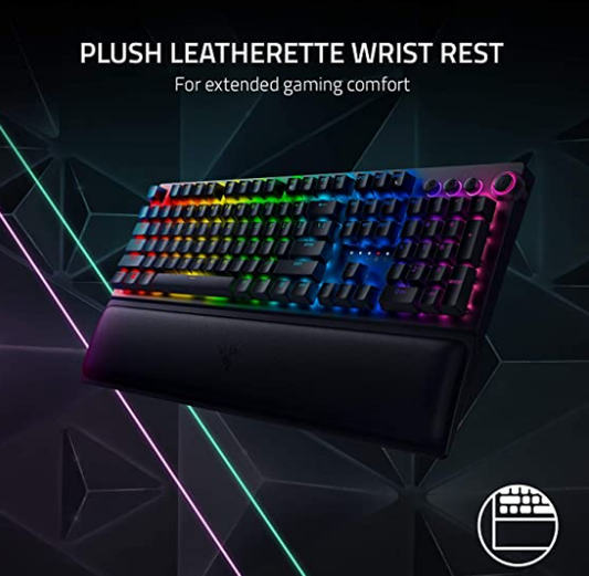 Razer BlackWidow V3 Pro Mechanical Wireless Gaming Keyboard Green Mechanical Switches