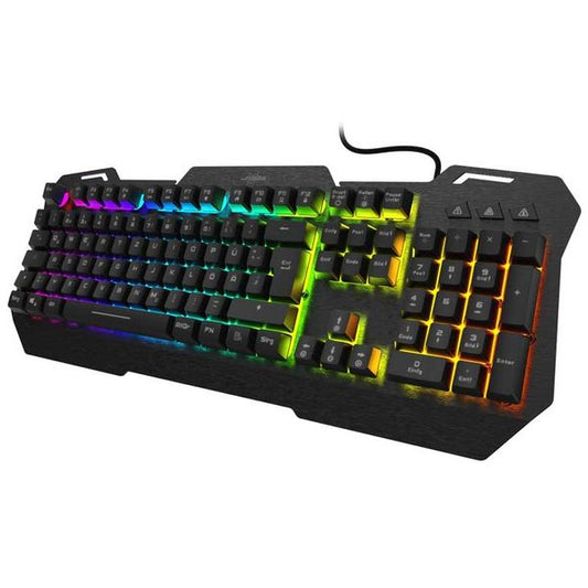 HAMA Exodus 450 Full Size Semi Mechanical Wired Metal Gaming Keyboard ( Black )
