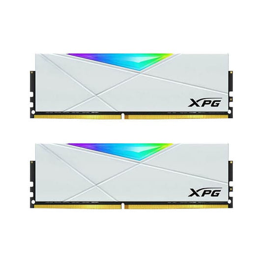 Adata XPG D50 RGB 16GB (8GBx2) 3200MHz DDR4 RAM (White)