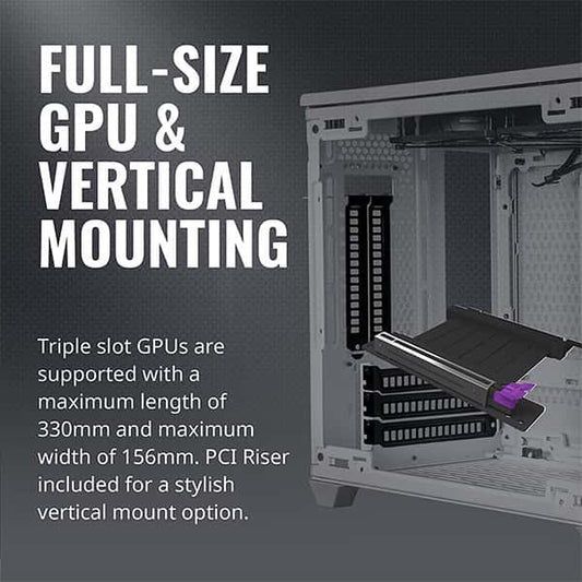 Cooler Master NR200P ITX Mini Tower Cabinet (White)