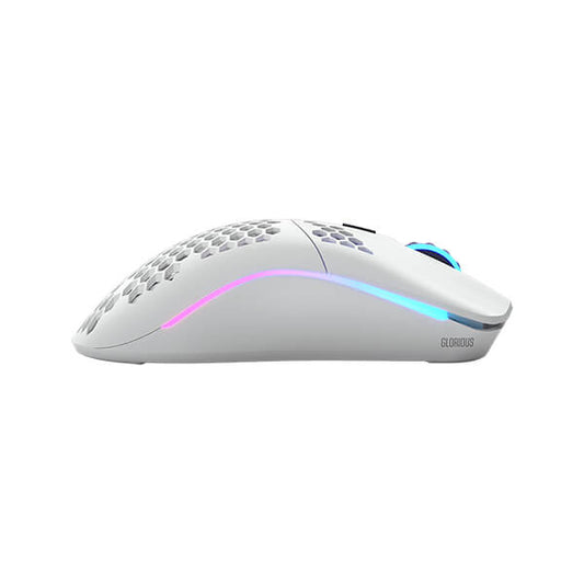 GLORIOUS Model O Minus Wireless Ambidextrous Gaming Mouse ( 19000DPI / 6 Macro Buttons ) ( Matte White )