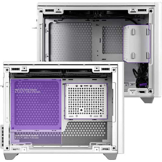 Cooler Master NR200P ITX Mini Tower Cabinet (White)