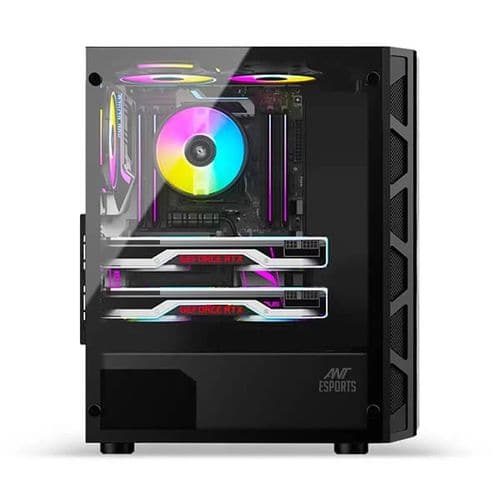 ANT ESPORTS 510 Air ARGB EATX Mid Tower Cabinet (Black)