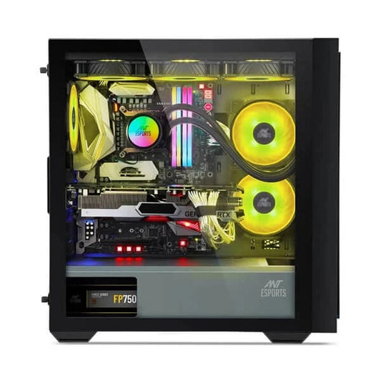 ANT ESPORTS 690 Air ARGB ATX Mid Tower Cabinet (Black)