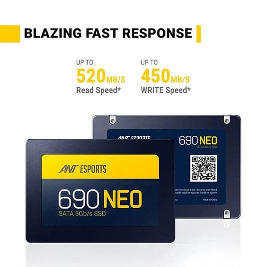 ANT ESPORTS 690 Neo 512GB 2.5 SATA SATA 3 Solid State Drive (SSD)