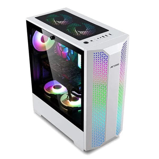 Ant Esports ICE-280TG Mid Tower Cabinet (White)