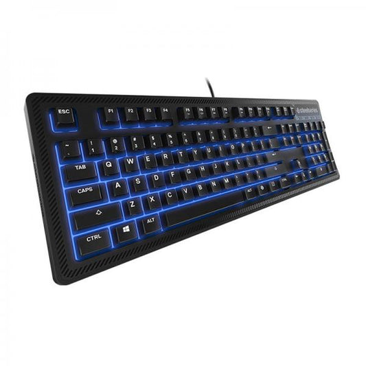SteelSeries Apex 100 Membrane Switch Full SIze Wired Gaming Keyboard (Black)