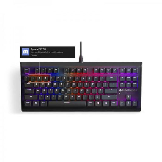 SteelSeries Apex 750 TKL Wired RGB Gaming Keyboard (Black)