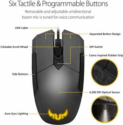 Asus TUF Gaming M5 Gaming Mouse (Black)