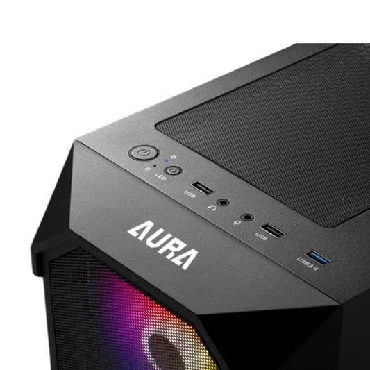 GAMDIAS Aura GC1 Mesh ARGB ATX Mid Tower Cabinet (Black)