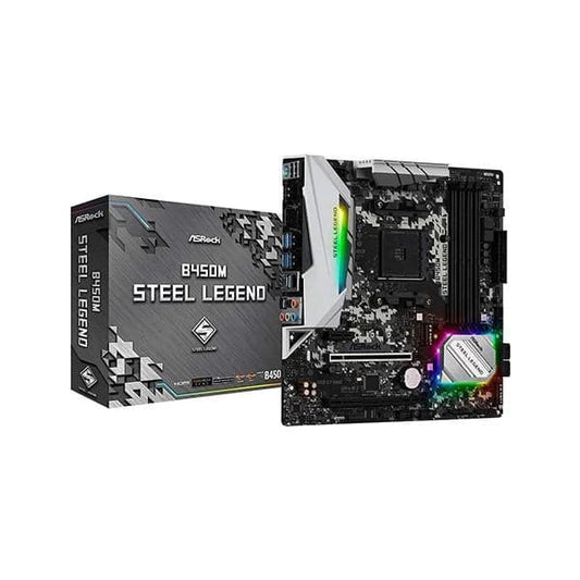 ASRock B450M Steel Legend Micro ATX Motherboard