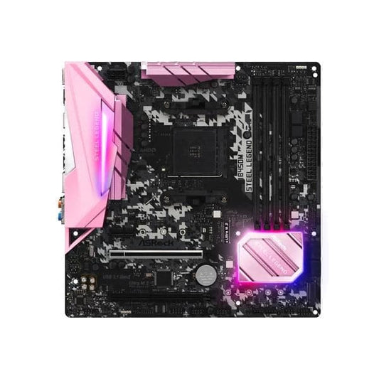 ASRock B450M Steel Legend Pink Edition AMD Motherboard