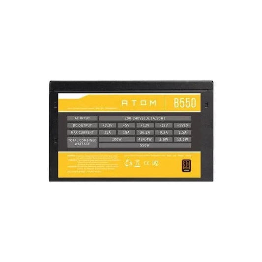 Antec Atom B550 Bronze Non Modular PSU (550 Watt)