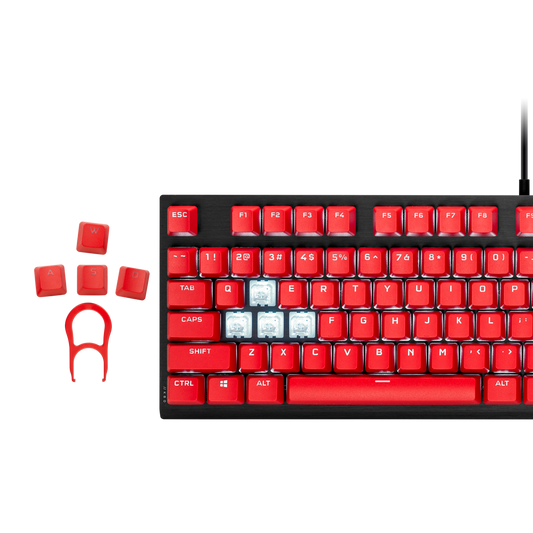 CORSAIR PBT Double Shot Pro Keycap Mod Kit ( Origin Red )