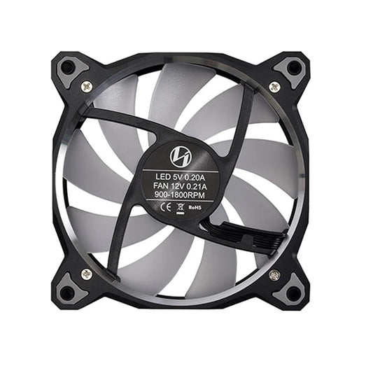 LIAN LI Bora Digital 120mm ARGB Cabinet Fan (Black) (Triple Pack)