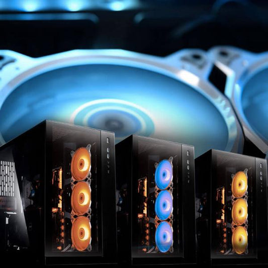LIAN LI Bora Lite 120mm RGB Cabinet Fan (Black) (Triple Pack)