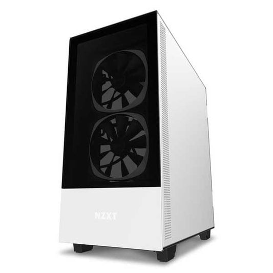 NZXT H510 Elite With TG And RGB LED Strip Mid Tower Cabinet (White Black)