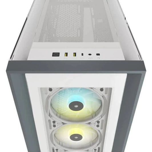 Corsair iCUE 5000X RGB Mid Tower Cabinet (White)