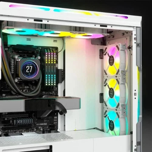 Corsair iCUE 5000T RGB Mid Tower Cabinet (White)