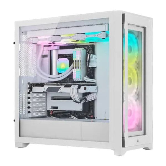 Corsair iCUE 5000X RGB QL Edition Mid Tower Case (White)