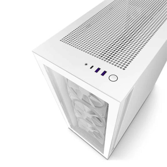 NZXT H7 Elite ATX Mid Tower Cabinet (White)