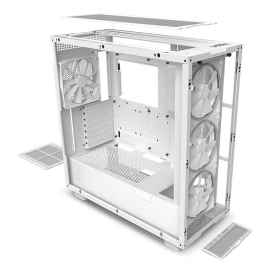 NZXT H7 Elite ATX Mid Tower Cabinet (White)